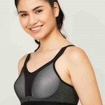 Textured Padded Wired Sports Bra